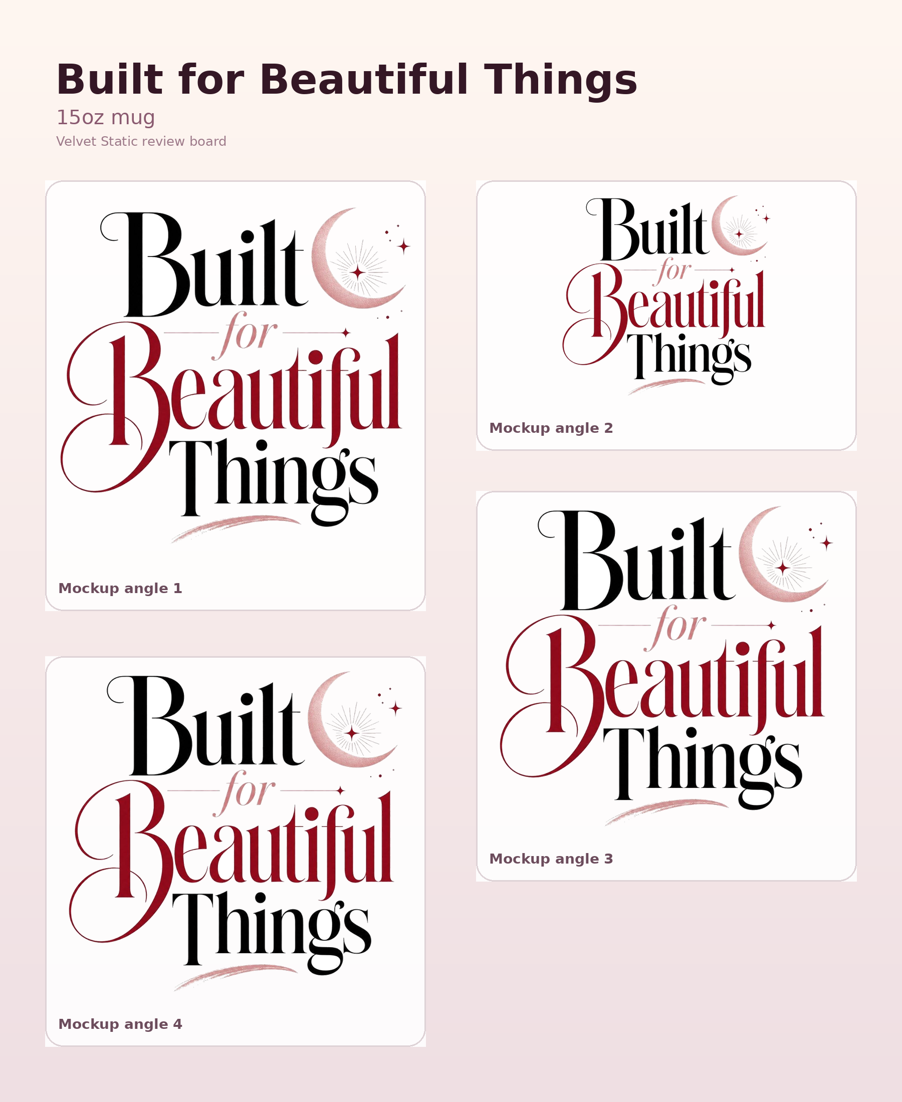 Built for Beautiful Things 15oz Mug, Chic Large Coffee Cup, Gift for Her product preview